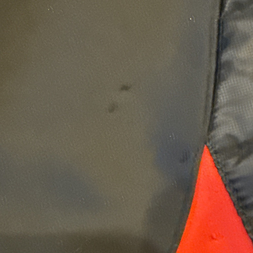 Royal Awesome Men's M Golf Jacket Black Red Hybrid 1 Pocket Missing Zipper - Picture 5 of 13